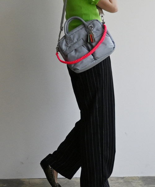 Cheek(チーク)の「【cheek / チーク】W pocket 3way boston / ダブルポケット 3WAYボストンバッグ (C25008)(ショルダーバッグ・メンズ・グレー/ブラック/ベージュ/カーキ・フリー)」の22枚目の写真