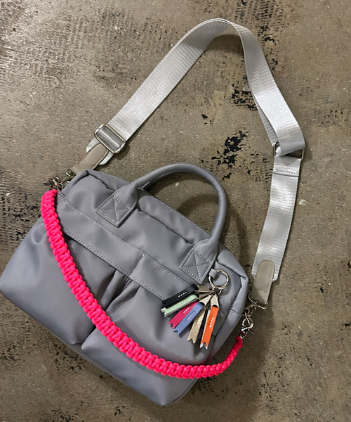 Cheek(チーク)の「【cheek / チーク】W pocket 3way boston / ダブルポケット 3WAYボストンバッグ (C25008)(ショルダーバッグ・メンズ・グレー/ブラック/ベージュ/カーキ・フリー)」の21枚目の写真