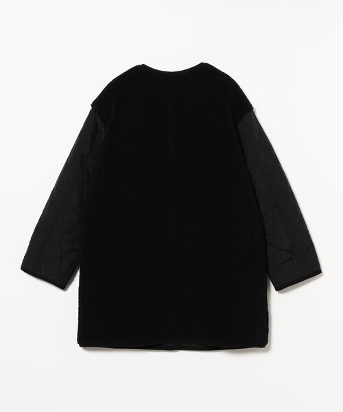 セール】ボア キルト リバーシブル コート（ノーカラーコート）｜Ray