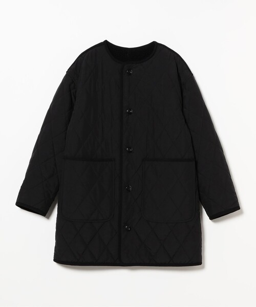 セール】ボア キルト リバーシブル コート（ノーカラーコート）｜Ray