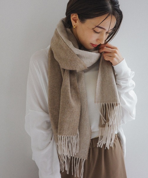 evernavy（エバーネイビー）の「ソフトフライス長袖Tシャツ 《ショート丈 》（Tシャツ/カットソー・レディース・ブラック/杢グレー/オフホワイト/チョコ・M）」の22枚目の写真