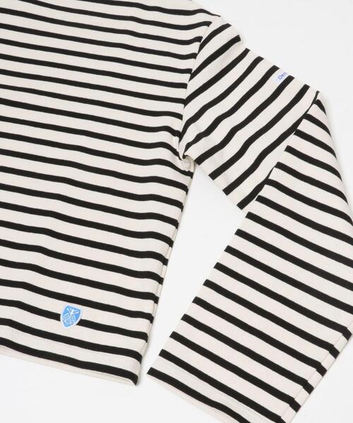 ORCIVAL（オーシバル）の「ORCIVAL　BOTTLE NECK LONG-SLEEVE PULLOVER（Tシャツ/カットソー・レディース・ブルー系その他/ホワイト系その他・1）」の4枚目の写真