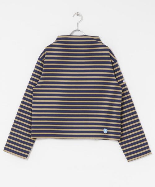 ORCIVAL（オーシバル）の「ORCIVAL　BOTTLE NECK LONG-SLEEVE PULLOVER（Tシャツ/カットソー・レディース・ブルー系その他/ホワイト系その他・1）」の5枚目の写真