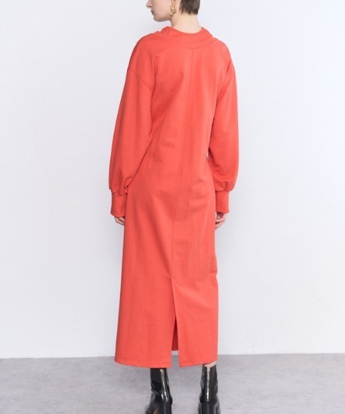 Muel Chic(ミュエルシック)の「Lay sweat one-piece レイスウェットワンピース(ワンピース・レディース・ブラック/オフホワイト/オレンジ・MEDIUM/SMALL)」の11枚目の写真