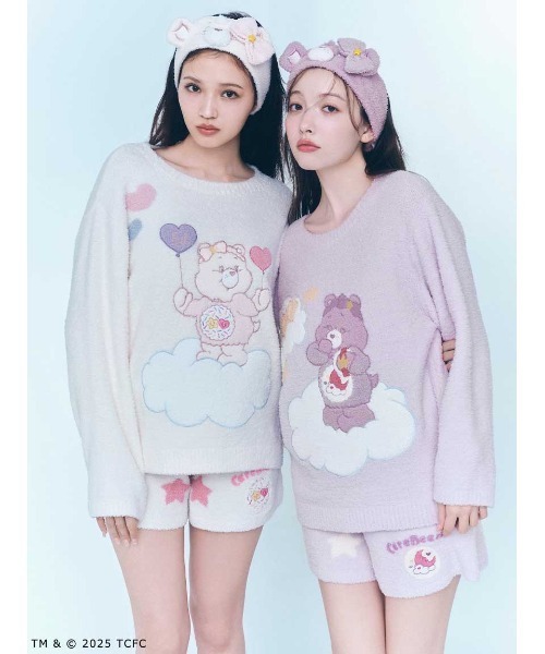 SNIDEL HOME（スナイデルホーム）の「【Care Bears(TM)】プルオーバー（ルームウェア/パジャマ・レディース・オフホワイト/オレンジ/ラベンダー/ライトピンク/ライトブルー・F）」の6枚目の写真