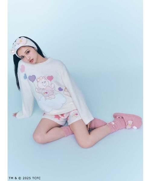 SNIDEL HOME（スナイデルホーム）の「【Care Bears(TM)】プルオーバー（ルームウェア/パジャマ・レディース・オフホワイト/オレンジ/ラベンダー/ライトピンク/ライトブルー・F）」の9枚目の写真
