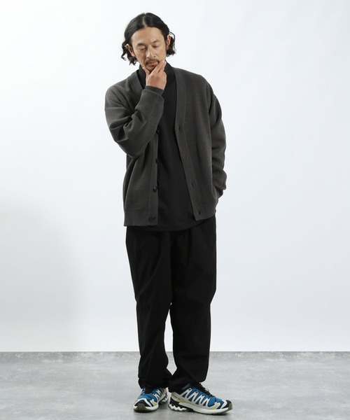 BAYFLOW（ベイフロー）の「鹿の子ニットカーディガン（カーディガン/ボレロ・メンズ・ブラウン/グレー・LARGE/MEDIUM）」の9枚目の写真