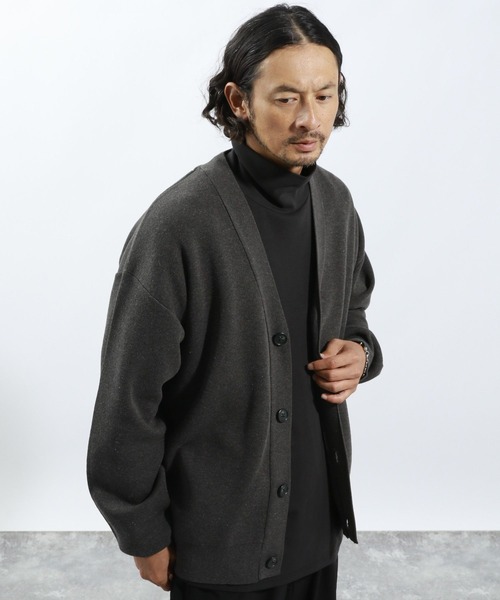 BAYFLOW（ベイフロー）の「鹿の子ニットカーディガン（カーディガン/ボレロ・メンズ・ブラウン/グレー・LARGE/MEDIUM）」の17枚目の写真