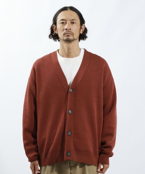 BAYFLOW（ベイフロー）の「鹿の子ニットカーディガン（カーディガン/ボレロ・メンズ・ブラウン/グレー・LARGE/MEDIUM）」の10枚目の写真