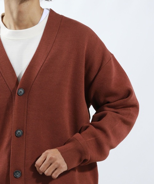 BAYFLOW（ベイフロー）の「鹿の子ニットカーディガン（カーディガン/ボレロ・メンズ・ブラウン/グレー・LARGE/MEDIUM）」の8枚目の写真