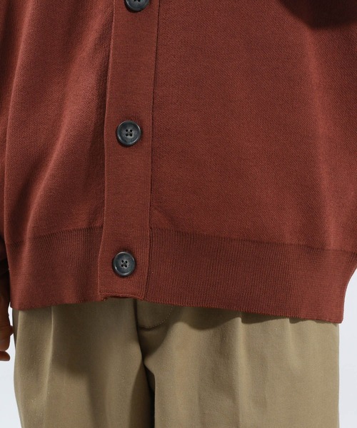 BAYFLOW（ベイフロー）の「鹿の子ニットカーディガン（カーディガン/ボレロ・メンズ・ブラウン/グレー・LARGE/MEDIUM）」の14枚目の写真