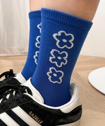 WEGO | WEGO/手書き風3連フラワーソックス(ソックス/靴下)