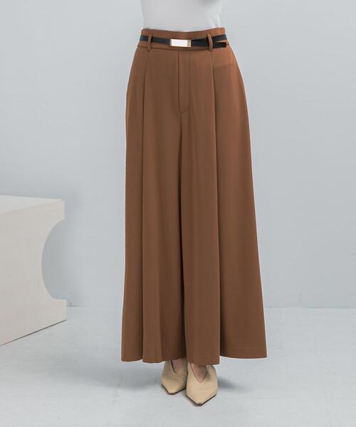 URBAN RESEARCH ROSSO WOMEN(アーバンリサーチ ロッソ)の「DONEEYU マットストレッチポンチパンツ(その他パンツ・レディース・チャコールグレー/ブラウン・38)」の6枚目の写真