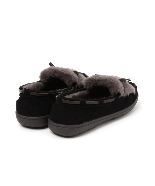 studio CLIP（スタディオクリップ）の「【撥水】リボンファーモカシン（モカシン/デッキシューズ・レディース・ライトグレー/ブラウン/ブラック・SMALL/MEDIUM/LARGE）」の12枚目の写真