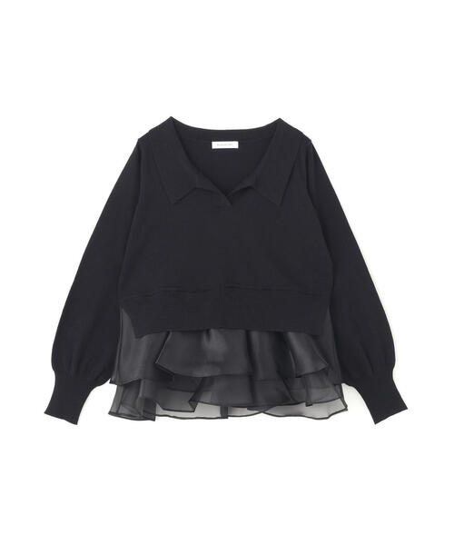 NATURAL BEAUTY BASIC(ナチュラルビューティーベーシック)の「◇オーガンドッキングスキッパーニット(ニット/セーター・レディース・ブラック/グレー系その他/オフホワイト・FREE)」の13枚目の写真