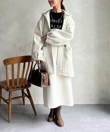 Chez toi | フードメルトンコート(その他アウター)