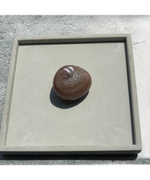 tone（トーン）の「【musk】ブラウンのシンプルストーンキャンドル(MA)（キャンドル）」