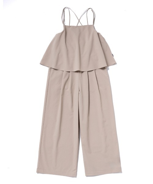 THOUSAND MILE（サウザンドマイル）の「[L's]CAMISOLE SALOPETTE HIGH AIR PERMEABILITY/キャミソールサロペット（サロペット/オーバーオール・レディース・ブラック/グレイッシュベージュ/セージグリーン/ブルー・FREE）」の2枚目の写真