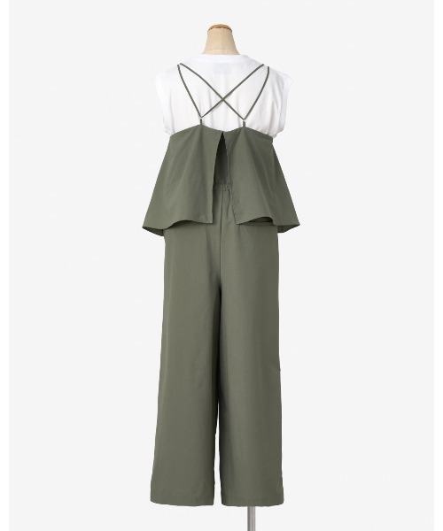 THOUSAND MILE（サウザンドマイル）の「[L's]CAMISOLE SALOPETTE HIGH AIR PERMEABILITY/キャミソールサロペット（サロペット/オーバーオール・レディース・ブラック/グレイッシュベージュ/セージグリーン/ブルー・FREE）」の14枚目の写真