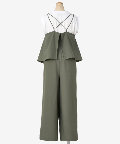 THOUSAND MILE（サウザンドマイル）の「[L's]CAMISOLE SALOPETTE HIGH AIR PERMEABILITY/キャミソールサロペット（サロペット/オーバーオール・レディース・ブラック/グレイッシュベージュ/セージグリーン/ブルー・FREE）」の17枚目の写真