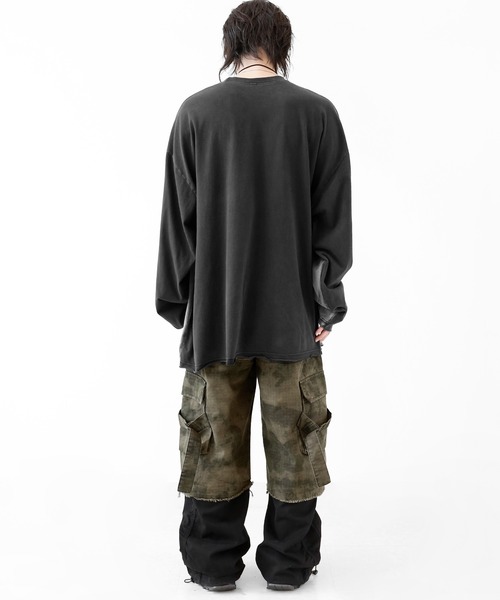 minsobi（ミンソビ）の「[プレミアムエディション]クラッシュミリタリーカーゴパンツ（カーゴパンツ・メンズ・カーキ・FREE）」の4枚目の写真