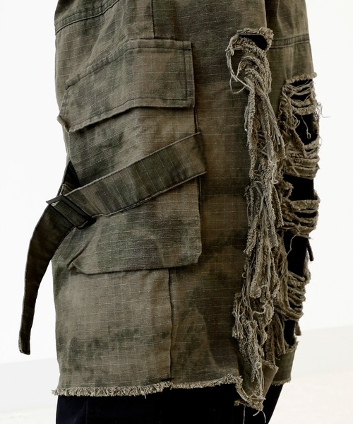 minsobi（ミンソビ）の「[プレミアムエディション]クラッシュミリタリーカーゴパンツ（カーゴパンツ・メンズ・カーキ・FREE）」の13枚目の写真