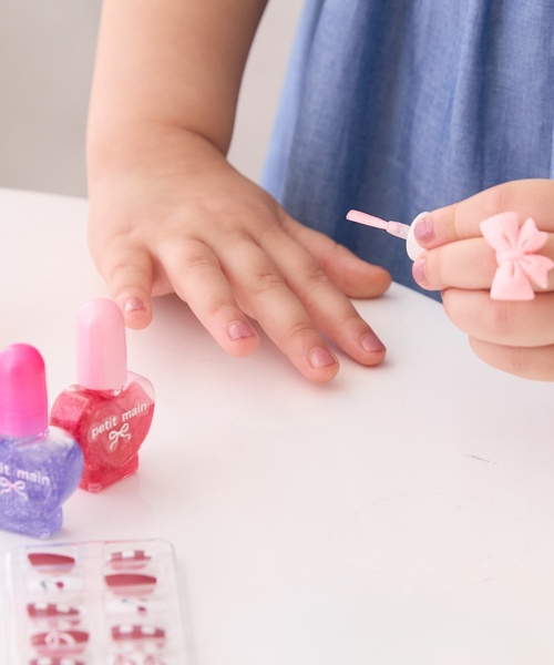 petit main（プティマイン）の「【コスメ】キッズネイルカラーセット/L（その他小物・キッズ・サックスブルー/ラベンダー・F）」の9枚目の写真