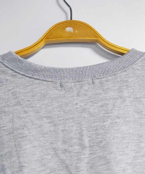ONEP STAR（ワンピスター）の「リブ付きカジュアルスウェットトップス（Tシャツ/カットソー・レディース・ベージュ/ブラウン/ライトグレー/ブラック/ピンク/ダークグレー・MEDIUM/LARGE）」の10枚目の写真