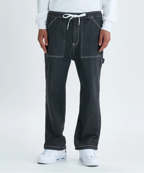DC SHOES(ディーシーシューズ)の「25 WIDE PAINTER PANT /DCストレッチウエストゴム裾ドローコード付きペインターパンツ(その他パンツ・メンズ・ブラック系その他/ライトブルー/ブラック/インディゴブルー/ブラウン・MEDIUM/X-LARGE/LARGE)」の1枚目の写真