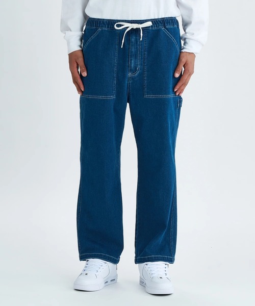 DC SHOES(ディーシーシューズ)の「25 WIDE PAINTER PANT /DCストレッチウエストゴム裾ドローコード付きペインターパンツ(その他パンツ・メンズ・ブラック系その他/ライトブルー/ブラック/インディゴブルー/ブラウン・MEDIUM/X-LARGE/LARGE)」の5枚目の写真