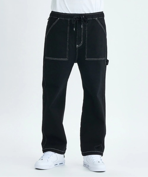 DC SHOES(ディーシーシューズ)の「25 WIDE PAINTER PANT /DCストレッチウエストゴム裾ドローコード付きペインターパンツ(その他パンツ・メンズ・ブラック系その他/ライトブルー/ブラック/インディゴブルー/ブラウン・MEDIUM/X-LARGE/LARGE)」の2枚目の写真