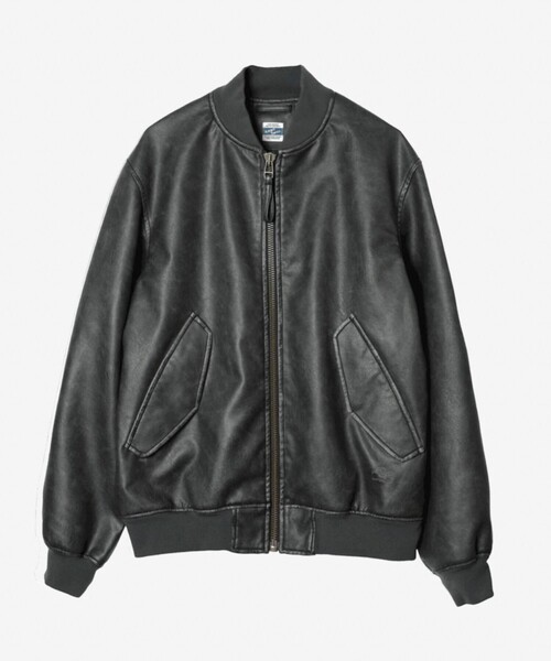 ARMY TWILL(アーミーツイル)の「【ARMY TWILL/アーミーツイル】Vegan Leather Blouson(ライダースジャケット・メンズ・ブラック/ブラウン・L/M)」の1枚目の写真