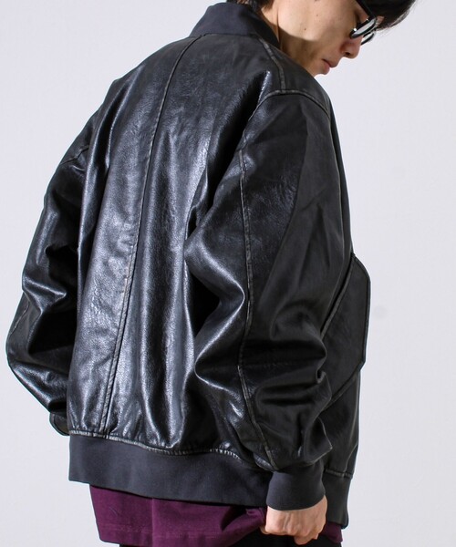 ARMY TWILL(アーミーツイル)の「【ARMY TWILL/アーミーツイル】Vegan Leather Blouson(ライダースジャケット・メンズ・ブラック/ブラウン・L/M)」の17枚目の写真
