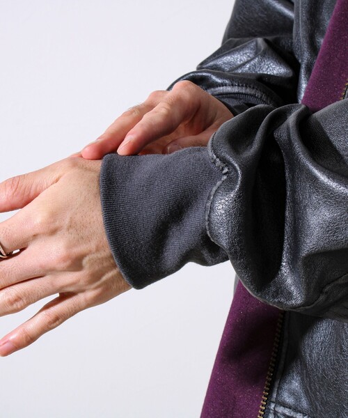 ARMY TWILL(アーミーツイル)の「【ARMY TWILL/アーミーツイル】Vegan Leather Blouson(ライダースジャケット・メンズ・ブラック/ブラウン・L/M)」の22枚目の写真