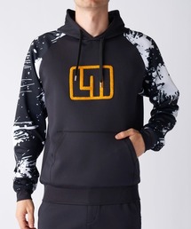 GREYSON グレイソン　パーカー　メンズ　フーディ　総柄　ダンボールニット アーチロゴ刺繍ダンボールニットZIPパーカー［GRY］ | bassmania.jp