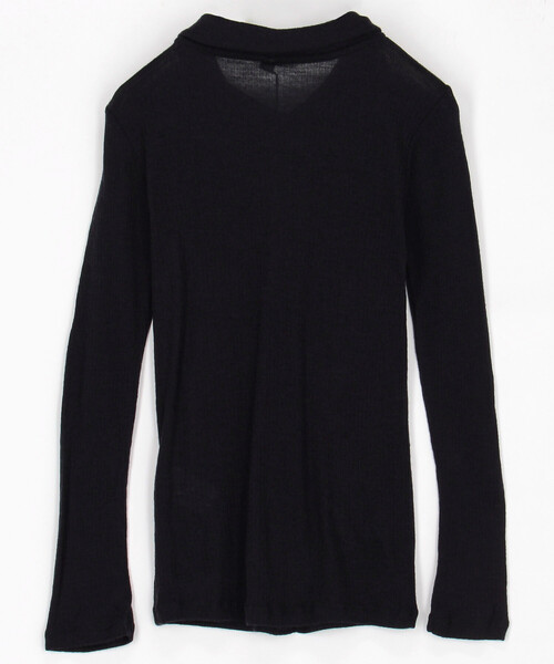 BASERANGE（ベースレンジ）の「Baserange/ベースレンジ COSME SHIRT / TTCOS-WR-WI25 / リブニットトップス（ニット/セーター・レディース・インディゴブルー・SMALL）」の2枚目の写真