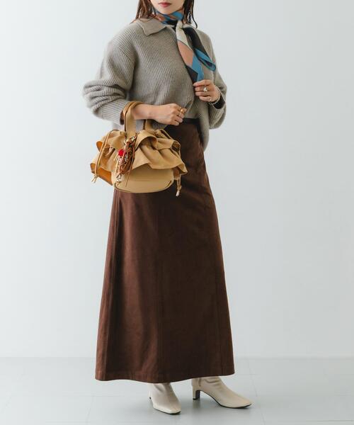 RODE SKO(ロデスコ)の「軽量フリルキンチャクバッグ(ハンドバッグ・レディース・ベージュ/ブラウン/ブラック・ONE)」の13枚目の写真