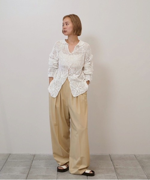 TODAYFUL(トゥデイフル)の「Crochet Lace Shirts(シャツ/ブラウス・レディース・キナリ/ブラック・FREE)」の5枚目の写真