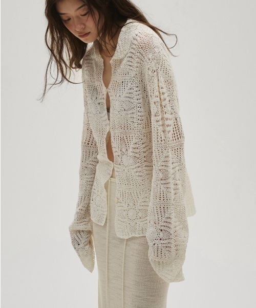 TODAYFUL(トゥデイフル)の「Crochet Lace Shirts(シャツ/ブラウス・レディース・キナリ/ブラック・FREE)」の16枚目の写真
