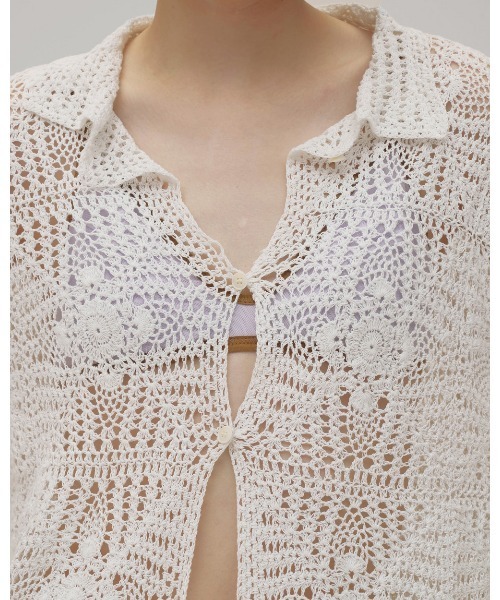 TODAYFUL(トゥデイフル)の「Crochet Lace Shirts(シャツ/ブラウス・レディース・キナリ/ブラック・FREE)」の14枚目の写真