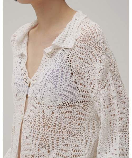 TODAYFUL(トゥデイフル)の「Crochet Lace Shirts(シャツ/ブラウス・レディース・キナリ/ブラック・FREE)」の13枚目の写真