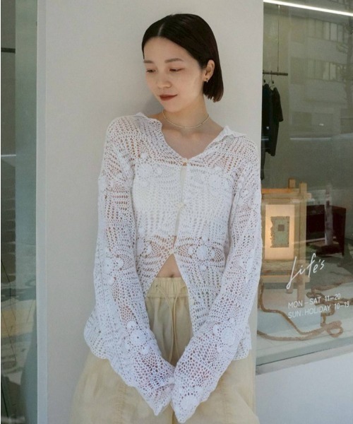 TODAYFUL(トゥデイフル)の「Crochet Lace Shirts(シャツ/ブラウス・レディース・キナリ/ブラック・FREE)」の19枚目の写真