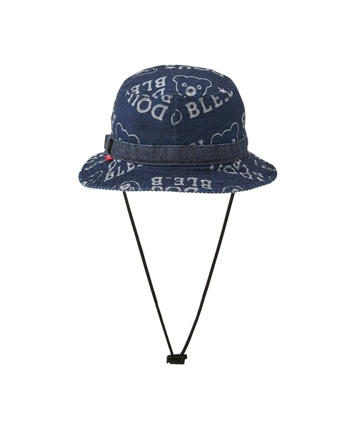 DOUBLE_B（ダブルビー）の「ジャカードデニムハット（ハット・キッズ・インディゴブルー・L(52-54cm)/M(50-52cm)/S(48-50cm)）」の3枚目の写真