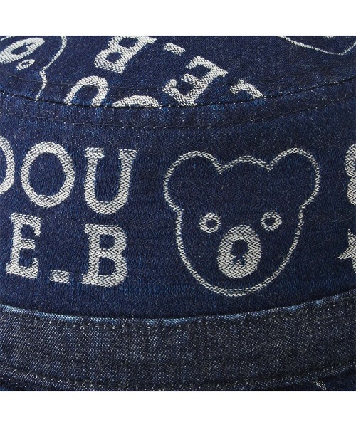 DOUBLE_B（ダブルビー）の「ジャカードデニムハット（ハット・キッズ・インディゴブルー・L(52-54cm)/M(50-52cm)/S(48-50cm)）」の2枚目の写真