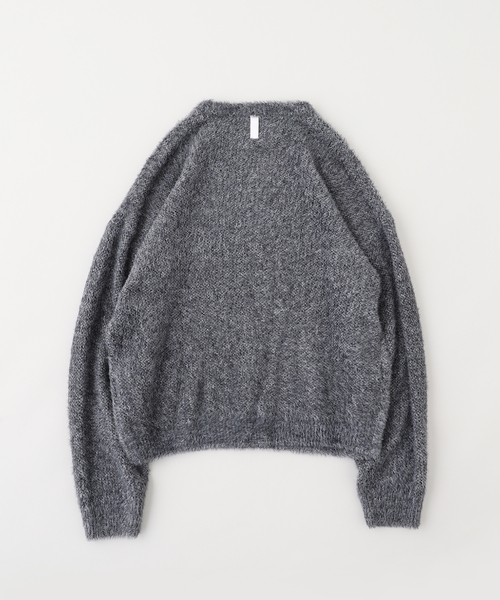 NOMANUAL（NOMANUAL）の「NOMANUAL/ノーマニュアル FUZZ HAIRY KNIT（ニット/セーター・メンズ・ネイビー/ブルー/ボルドー・LARGE/MEDIUM）」の6枚目の写真