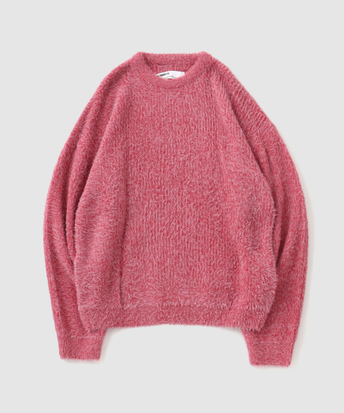 NOMANUAL（NOMANUAL）の「NOMANUAL/ノーマニュアル FUZZ HAIRY KNIT（ニット/セーター・メンズ・ネイビー/ブルー/ボルドー・LARGE/MEDIUM）」の19枚目の写真