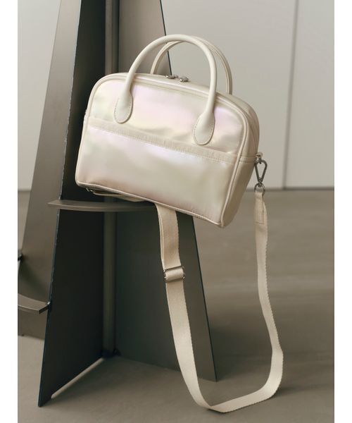 FRAY I.D(フレイアイディー)の「【LeSportsac× FRAY I.D】SQUARE TH CROSSBODY(ハンドバッグ・レディース・アイボリー・F)」の2枚目の写真