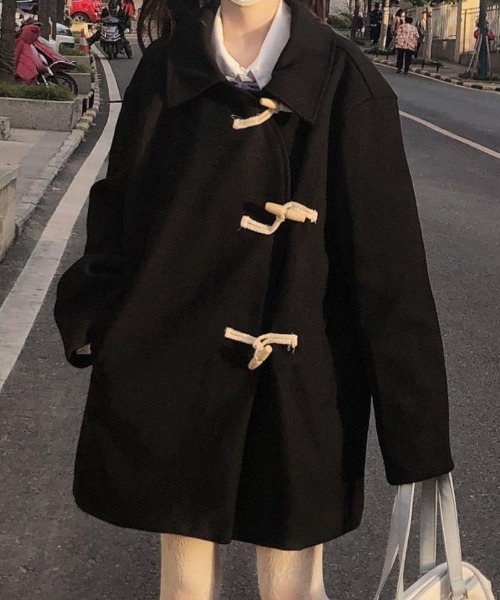 セール】シンプルダッフルコート/ジャケット（ダッフルコート）｜shyam