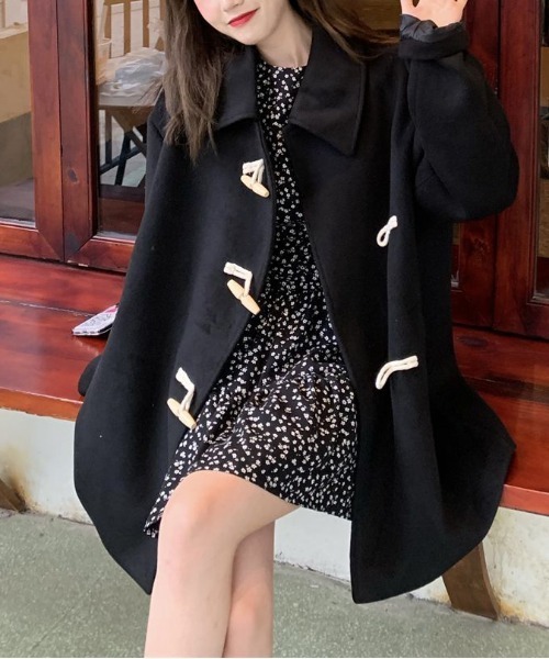 セール】シンプルダッフルコート/ジャケット（ダッフルコート）｜shyam