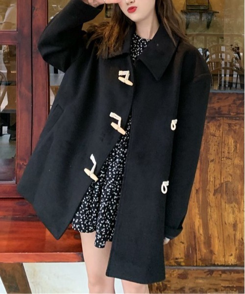 セール】シンプルダッフルコート/ジャケット（ダッフルコート）｜shyam